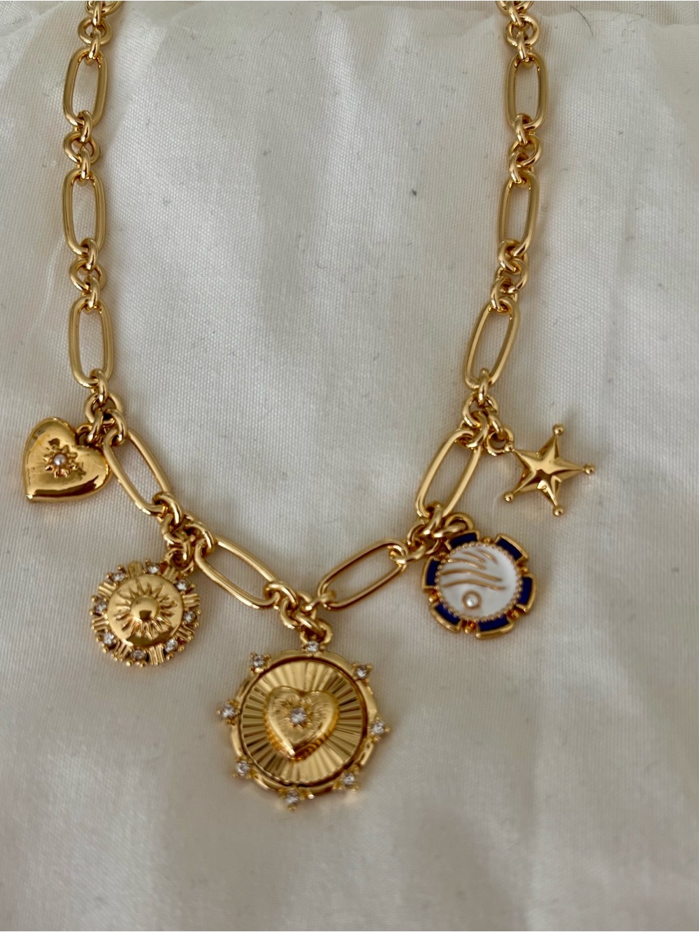 J. Crew Gold Multi-Charm Pendant Necklace - Picture 8 of 8